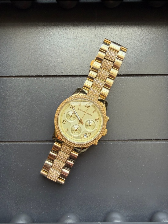 Michael Kors Accessories - Michael Kors - Women’s Gold Crystal-Accent Watch